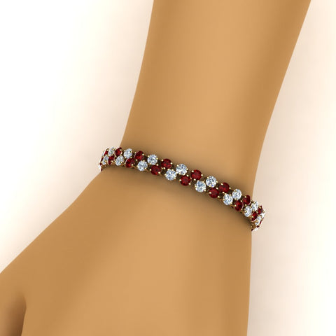 Stunning Two Row Tennis Bracelet