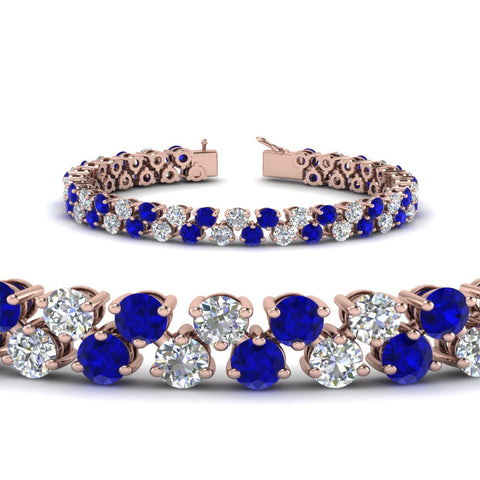 Stunning Two Row Tennis Bracelet