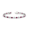 Load image into Gallery viewer, 5.50-carat-classic-teardrop-link-east-west-pink-sapphire-bracelet-in-white-gold-FDBECPE10581GSADRPI-5.40CT-NL-WG.jpg?v=1776847805