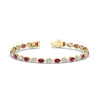 Load image into Gallery viewer, 5.50-carat-classic-teardrop-link-east-west-pink-sapphire-bracelet-in-yellow-gold-FDBECPE10581GSADRPI-5.40CT-NL-YG.jpg?v=1776847805