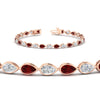 Load image into Gallery viewer, 5.50-carat-classic-teardrop-link-east-west-ruby-bracelet-in-rose-gold-FDBECPE10581GRUDRANGLE2-5.40CT-NL-RG.jpg?v=1776847869