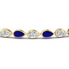 Load image into Gallery viewer, 5.50-carat-classic-teardrop-link-east-west-sapphire-bracelet-in-yellow-gold-FDBECPE10581GSABLANGLE5-5.40CT-NL-YG.jpg?v=1776847694