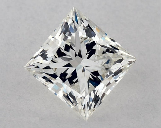 0.66 Carat Princess Cut Natural Diamond SI1 J