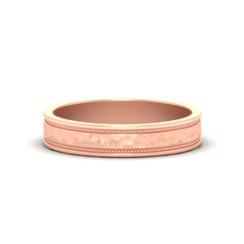 Light Weight Classic Hammered Wedding Ring