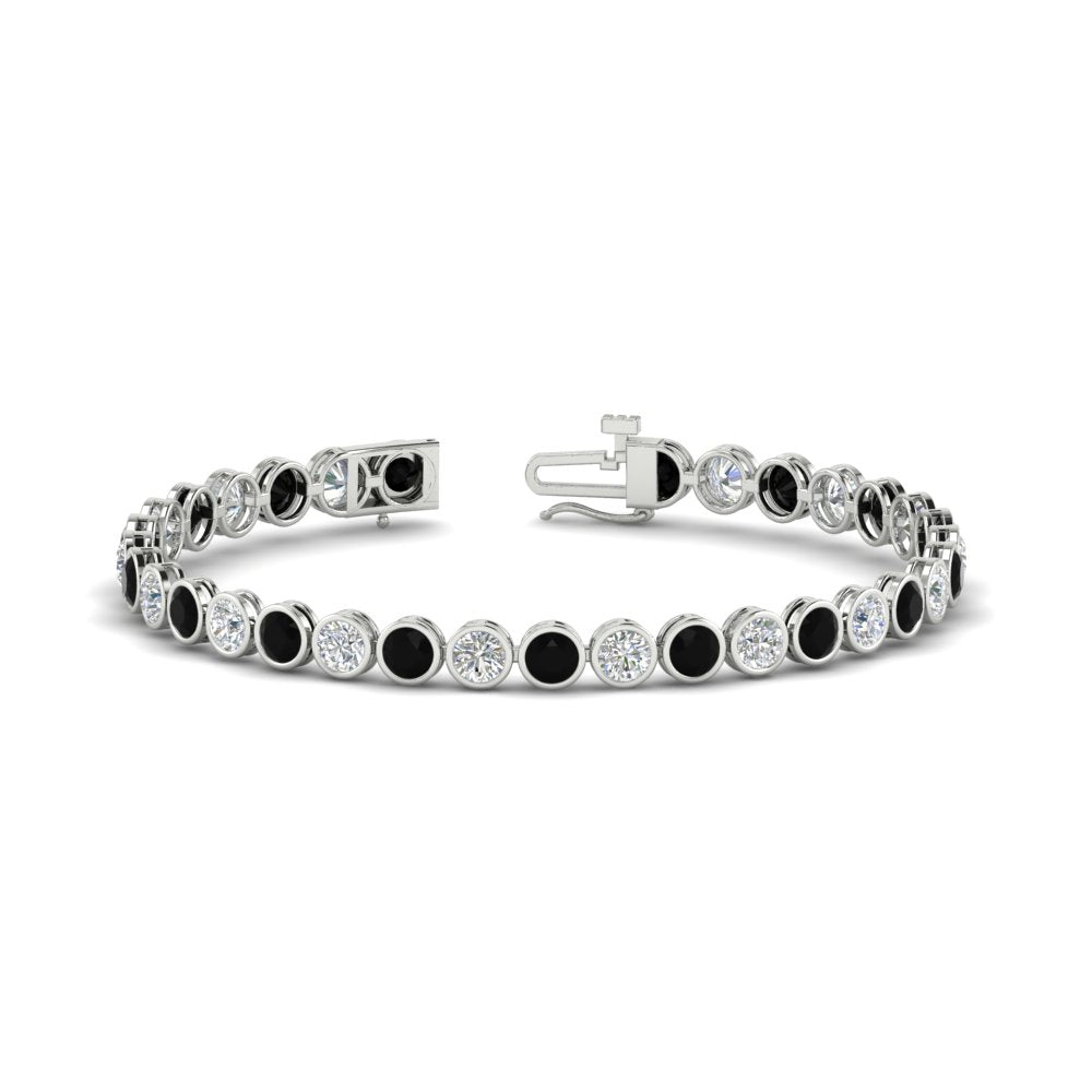 6.50 Carat Diamond Bezel Set Tennis Bracelet