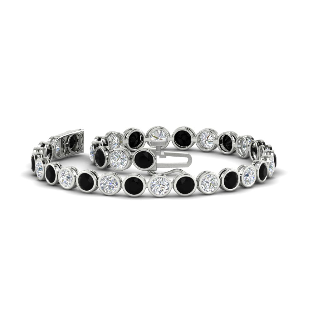 6.50 Carat Diamond Bezel Set Tennis Bracelet
