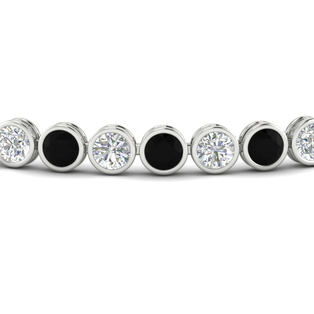 6.50 Carat Diamond Bezel Set Tennis Bracelet