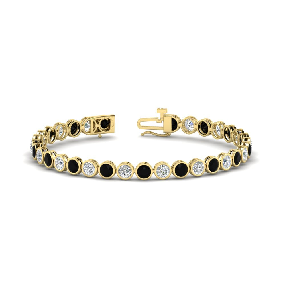 6.50 Carat Diamond Bezel Set Tennis Bracelet