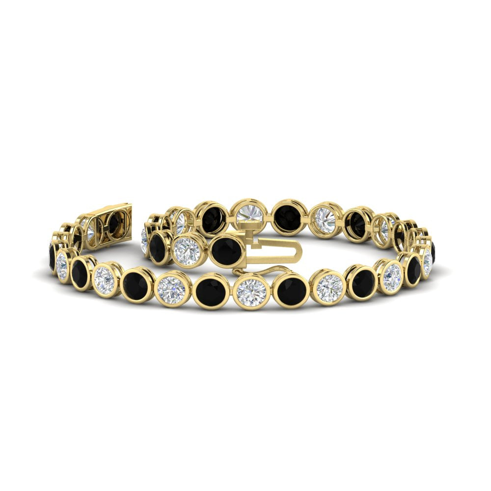 6.50 Carat Diamond Bezel Set Tennis Bracelet