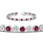 Load image into Gallery viewer, 6.50 Carat Diamond Bezel Set Tennis Bracelet
