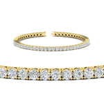 Load image into Gallery viewer, 6-Carat-Round-Diamond-Tennis-Bracelet-In-Yellow-Gold-FDBRC8635ROANGLE2-6.00_20CT-NL-YG
