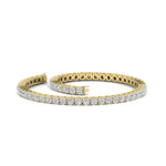 Load image into Gallery viewer, 6-Carat-Round-Diamond-Tennis-Bracelet-In-Yellow-Gold-FDBRC8635ROANGLE4-6.00_20CT-NL-YG
