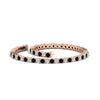 Load image into Gallery viewer, 6-Carat-Round-Diamond-Tennis-Bracelet-With-Black-Diamond-In-Rose-Gold-FDBRC8635ROGBLACKANGLE4-6.00_20CT-NL-RG