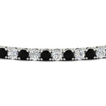 Load image into Gallery viewer, 6-Carat-Round-Diamond-Tennis-Bracelet-With-Black-Diamond-In-White-Gold-FDBRC8635ROGBLACKANGLE5-6.00_20CT-NL-WG
