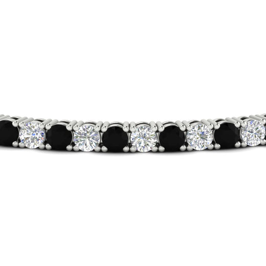 6-Carat-Round-Diamond-Tennis-Bracelet-With-Black-Diamond-In-White-Gold-FDBRC8635ROGBLACKANGLE5-6.00_20CT-NL-WG