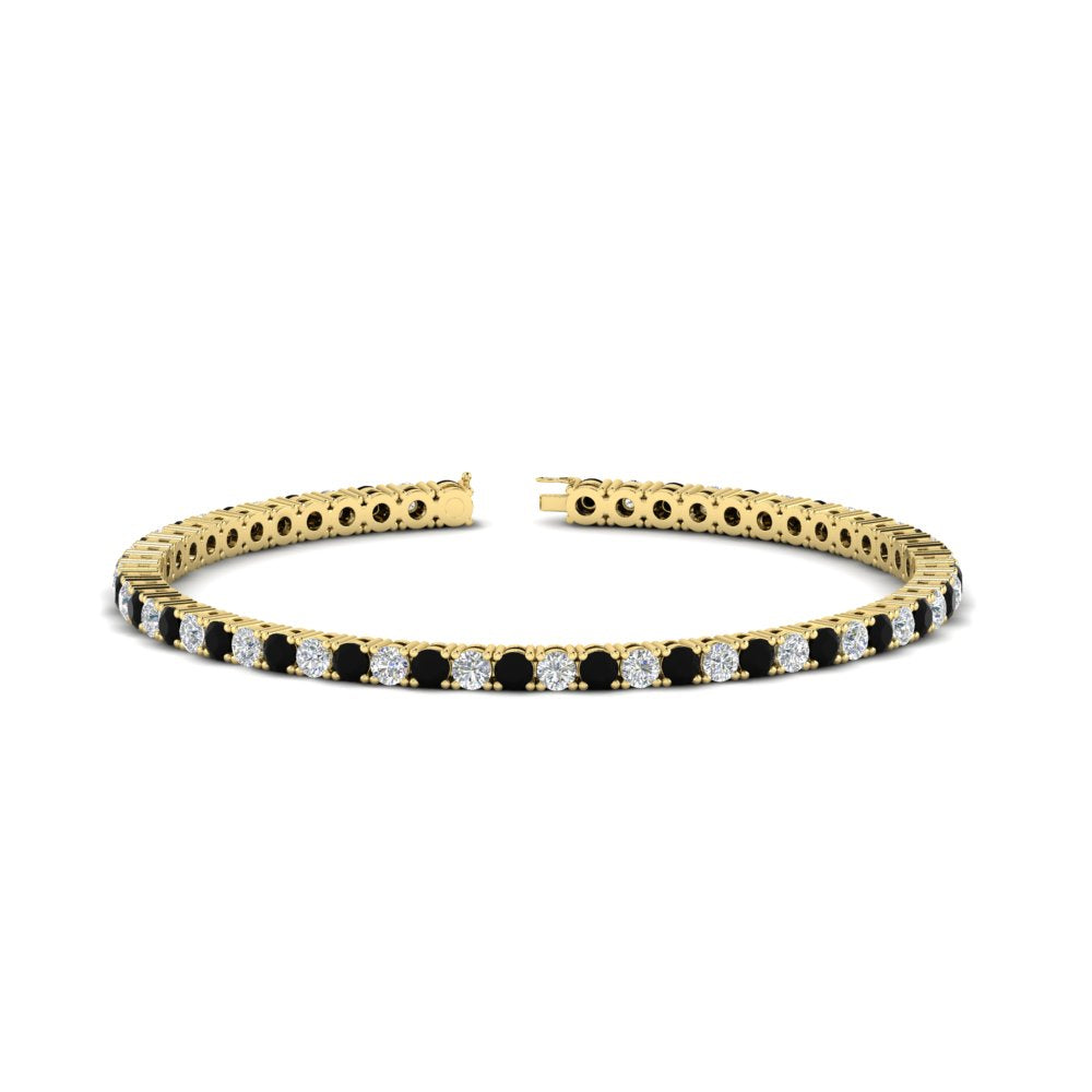 6-Carat-Round-Diamond-Tennis-Bracelet-With-Black-Diamond-In-Yellow-Gold-FDBRC8635ROGBLACK-6.00_20CT-NL-YG