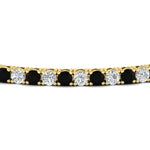 Load image into Gallery viewer, 6-Carat-Round-Diamond-Tennis-Bracelet-With-Black-Diamond-In-Yellow-Gold-FDBRC8635ROGBLACKANGLE5-6.00_20CT-NL-YG
