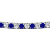 Load image into Gallery viewer, 6-Carat-Round-Diamond-Tennis-Bracelet-With-Blue-Sapphire-In-White-Gold-FDBRC8635ROGSABLANGLE5-6.00_20CT-NL-WG
