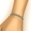 Load image into Gallery viewer, 6-Carat-Round-Diamond-Tennis-Bracelet-With-Green-Emerald-In-Rose-Gold-FDBRC8635ROGEMGRHAND-6.00_20CT-NL-RG