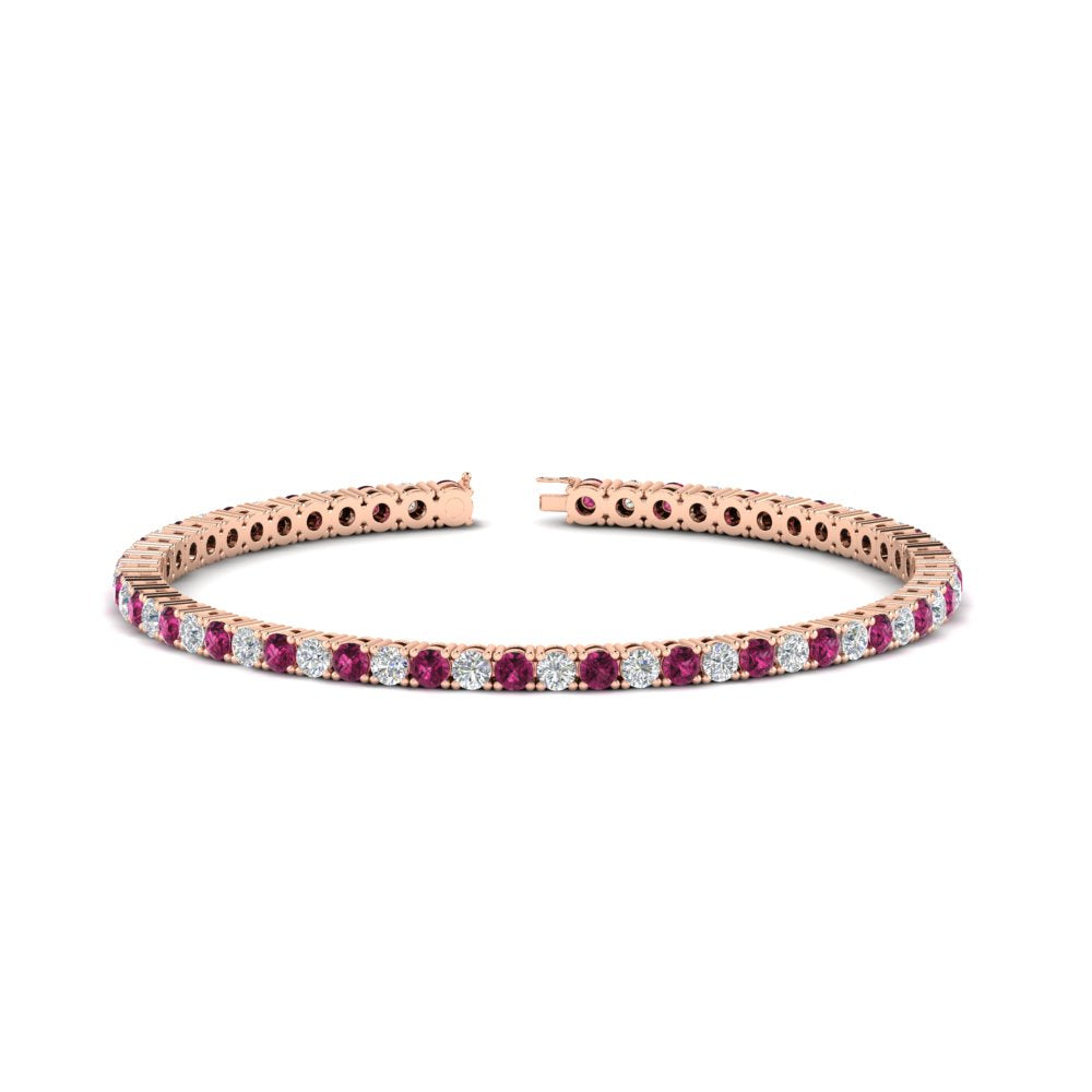6-Carat-Round-Diamond-Tennis-Bracelet-With-Pink-Sapphire-In-Rose-Gold-FDBRC8635ROGSADRPI-6.00_20CT-NL-RG