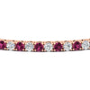 Load image into Gallery viewer, 6-Carat-Round-Diamond-Tennis-Bracelet-With-Pink-Sapphire-In-Rose-Gold-FDBRC8635ROGSADRPIANGLE5-6.00_20CT-NL-RG