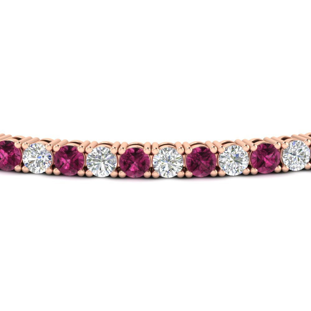 6-Carat-Round-Diamond-Tennis-Bracelet-With-Pink-Sapphire-In-Rose-Gold-FDBRC8635ROGSADRPIANGLE5-6.00_20CT-NL-RG