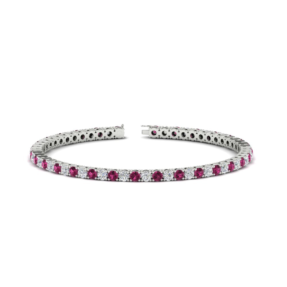 6-Carat-Round-Diamond-Tennis-Bracelet-With-Pink-Sapphire-In-White-Gold-FDBRC8635ROGSADRPI-6.00_20CT-NL-WG