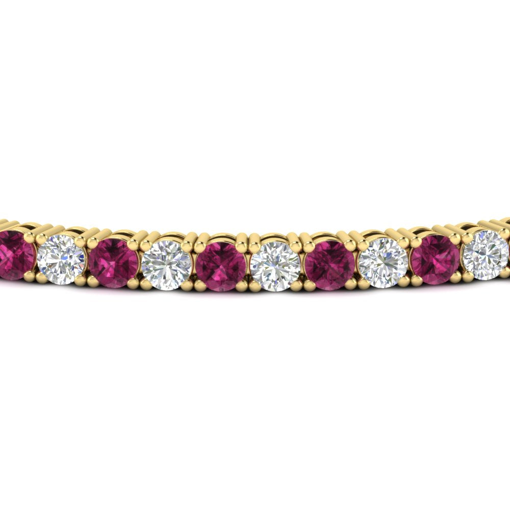 6-Carat-Round-Diamond-Tennis-Bracelet-With-Pink-Sapphire-In-Yellow-Gold-FDBRC8635ROGSADRPIANGLE5-6.00_20CT-NL-YG