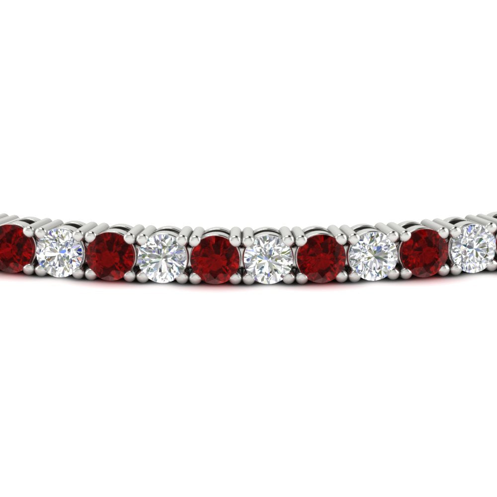 6-Carat-Round-Diamond-Tennis-Bracelet-With-Red-Ruby-In-White-Gold-FDBRC8635ROGRUDRANGLE5-6.00_20CT-NL-WG