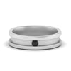 Load image into Gallery viewer, 6-Mm-single-black-diamond-mens-wedding-band-in-white-gold-FD10377BGBLACK-NL-WG