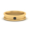 Load image into Gallery viewer, 6-Mm-single-black-diamond-mens-wedding-band-in-yellow-gold-FD10377BGBLACK-NL-YG