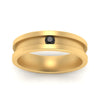 Load image into Gallery viewer, 6-Mm-single-black-diamond-mens-wedding-band-in-yellow-gold-FD10377BGBLACKANGLE5-NL-YG