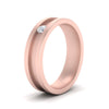 Load image into Gallery viewer, 6-Mm-single-diamond-mens-wedding-band-in-rose-gold-FD10377BANGLE2-NL-RG