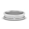 Load image into Gallery viewer, 6-Mm-single-diamond-mens-wedding-band-in-white-gold-FD10377B-NL-WG