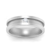 Load image into Gallery viewer, 6-Mm-single-diamond-mens-wedding-band-in-white-gold-FD10377BANGLE5-NL-WG