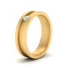 Load image into Gallery viewer, 6-Mm-single-diamond-mens-wedding-band-in-yellow-gold-FD10377BANGLE2-NL-YG