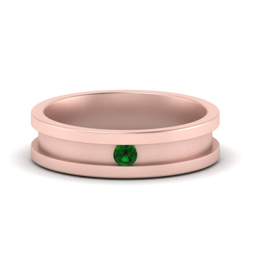 6-Mm-single-emerald-mens-wedding-band-in-rose-gold-FD10377BGEMGR-NL-RG