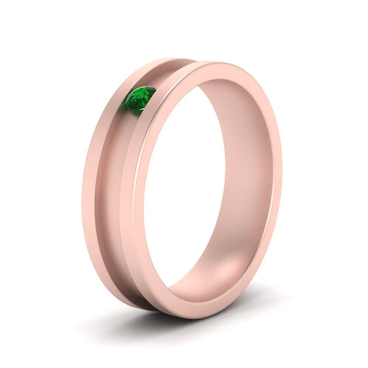 6-Mm-single-emerald-mens-wedding-band-in-rose-gold-FD10377BGEMGRANGLE2-NL-RG