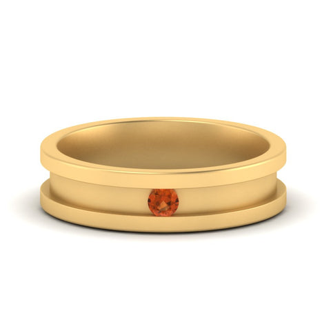 6-Mm-single-orange-sapphire-mens-wedding-band-in-yellow-gold-FD10377BGSAOR-NL-YG