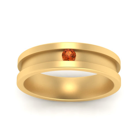 6-Mm-single-orange-sapphire-mens-wedding-band-in-yellow-gold-FD10377BGSAORANGLE5-NL-YG