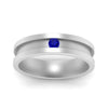 Load image into Gallery viewer, 6-Mm-single-sapphire-mens-wedding-band-in-white-gold-FD10377BGSABLANGLE5-NL-WG