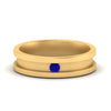 Load image into Gallery viewer, 6-Mm-single-sapphire-mens-wedding-band-in-yellow-gold-FD10377BGSABL-NL-YG