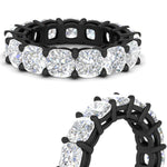 Load image into Gallery viewer, 6-carat-cushion-cut-diamond-wedding-eternity-ring-in-black-gold-FDEWB9296CUANGLE3-6.00CT-NL-BG
