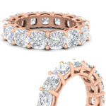Load image into Gallery viewer, 6-carat-cushion-cut-diamond-wedding-eternity-ring-in-rose-gold-FDEWB9296CUANGLE3-6.00CT-NL-RG
