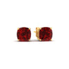 Load image into Gallery viewer, 6-carat-cushion-cut-ruby-basket-stud-earring-in-yellow-gold-fdear10411cugrudrangle1-6.00ct-nl-yg.jpg