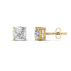 Load image into Gallery viewer, Cushion Diamond Basket Stud Earring