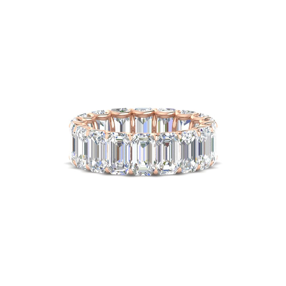 6 Carat Diamond Emerald Cut Eternity Band