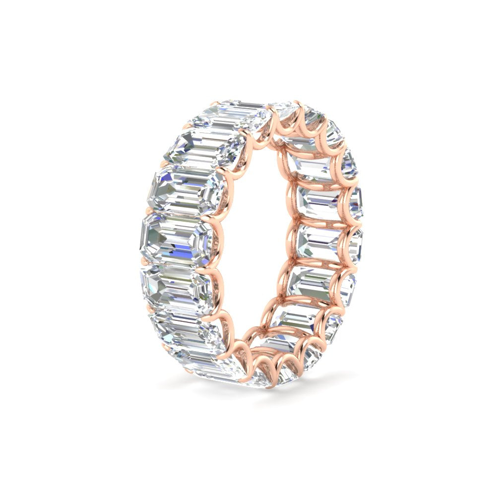 6 Carat Diamond Emerald Cut Eternity Band