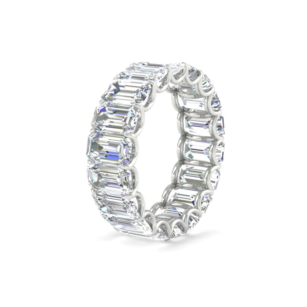 6 Carat Diamond Emerald Cut Eternity Band
