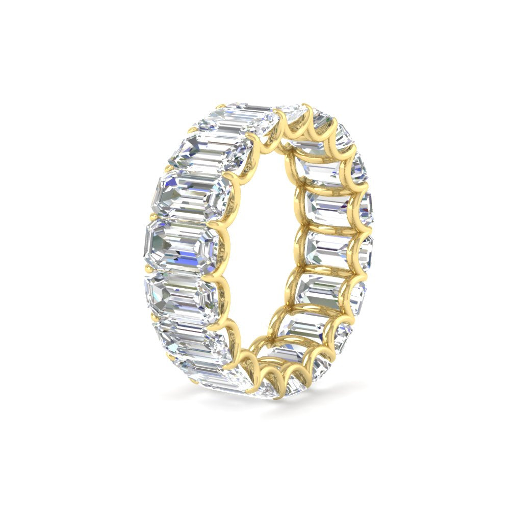 6 Carat Diamond Emerald Cut Eternity Band